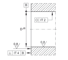 角接觸球軸承單元 ZKLFA1563-2Z, 雙向，螺釘安裝，兩側(cè)間隙密封