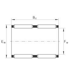 滾針及保持架組件 K80X88X40-ZW, 根據(jù) DIN 5405-1/ ISO 3030 標(biāo)準(zhǔn)，雙列